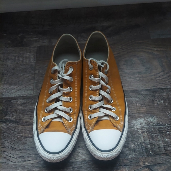 Converse All Star Low Yellow Womens Shoes Size 9.5 - Picture 2 of 6